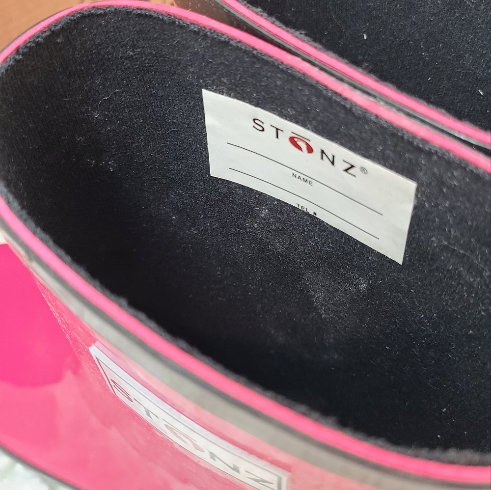NIB Stonz Snow and Rain Boots Pink & Black - Picture 5 of 7